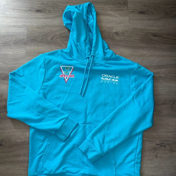 Oracle Red Bull Racing Turquoise Hoodie - Picture 4 of 4